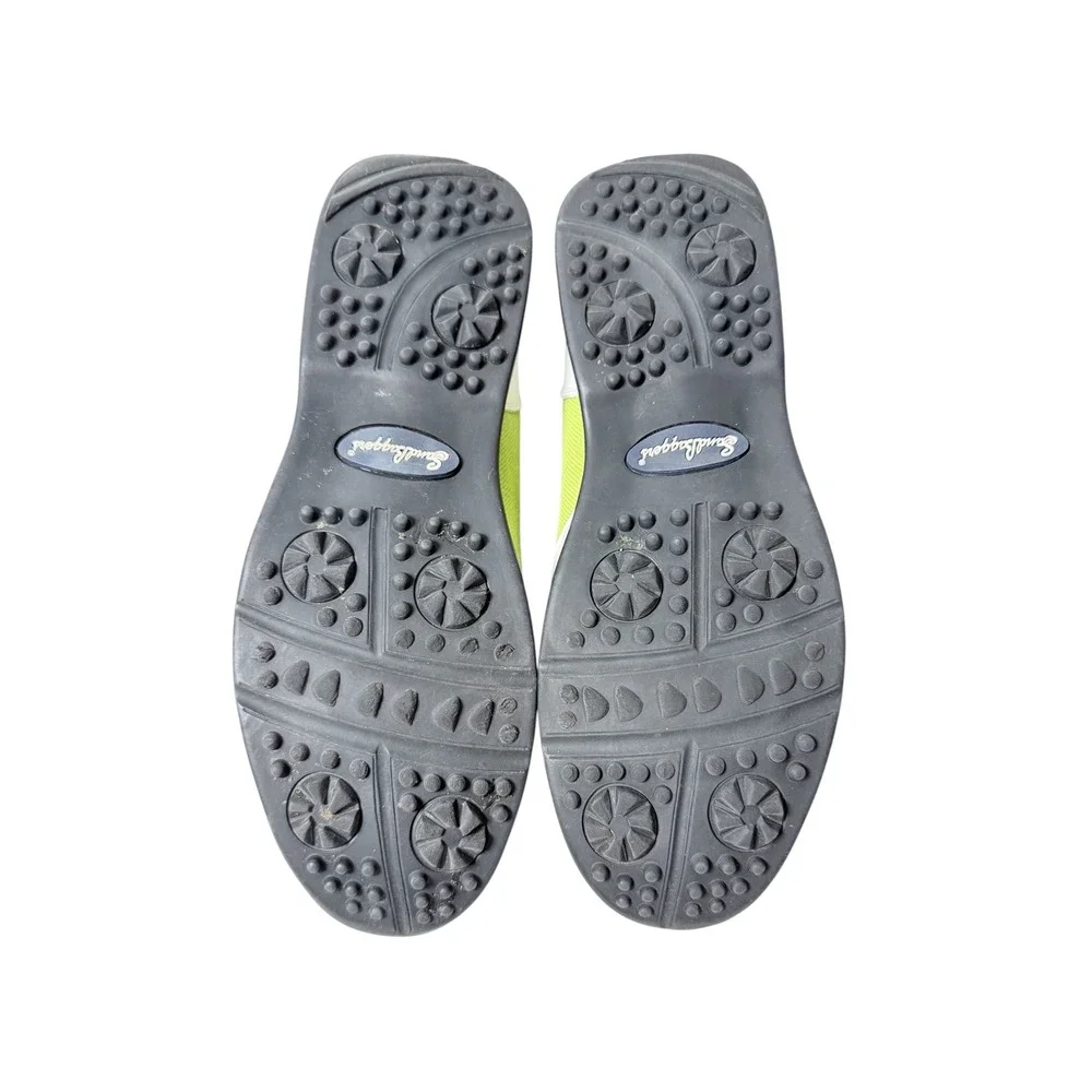 Sandbaggers Bali Women's Slip-On Golf Lime Green/White Golf Shoes 8.5